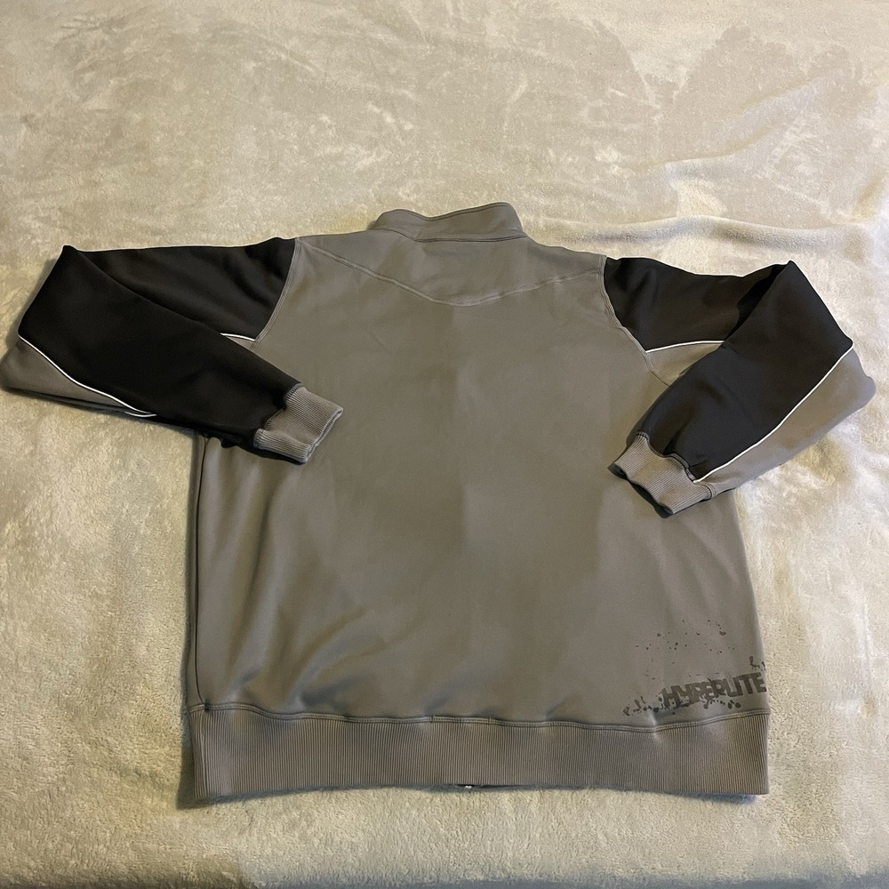 Hyperlite Wake Jacket Men XL Gray Full Zip‎ Streetwear Workout Gym Sweatshirt - Picture 2 of 9